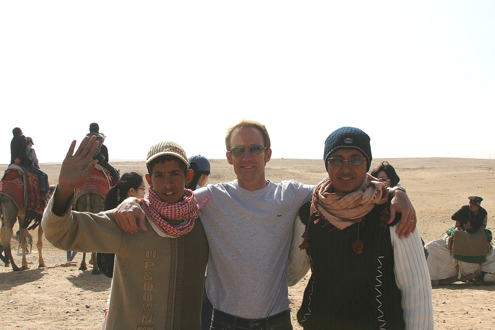 Young camel drivers, Giza, Egypt