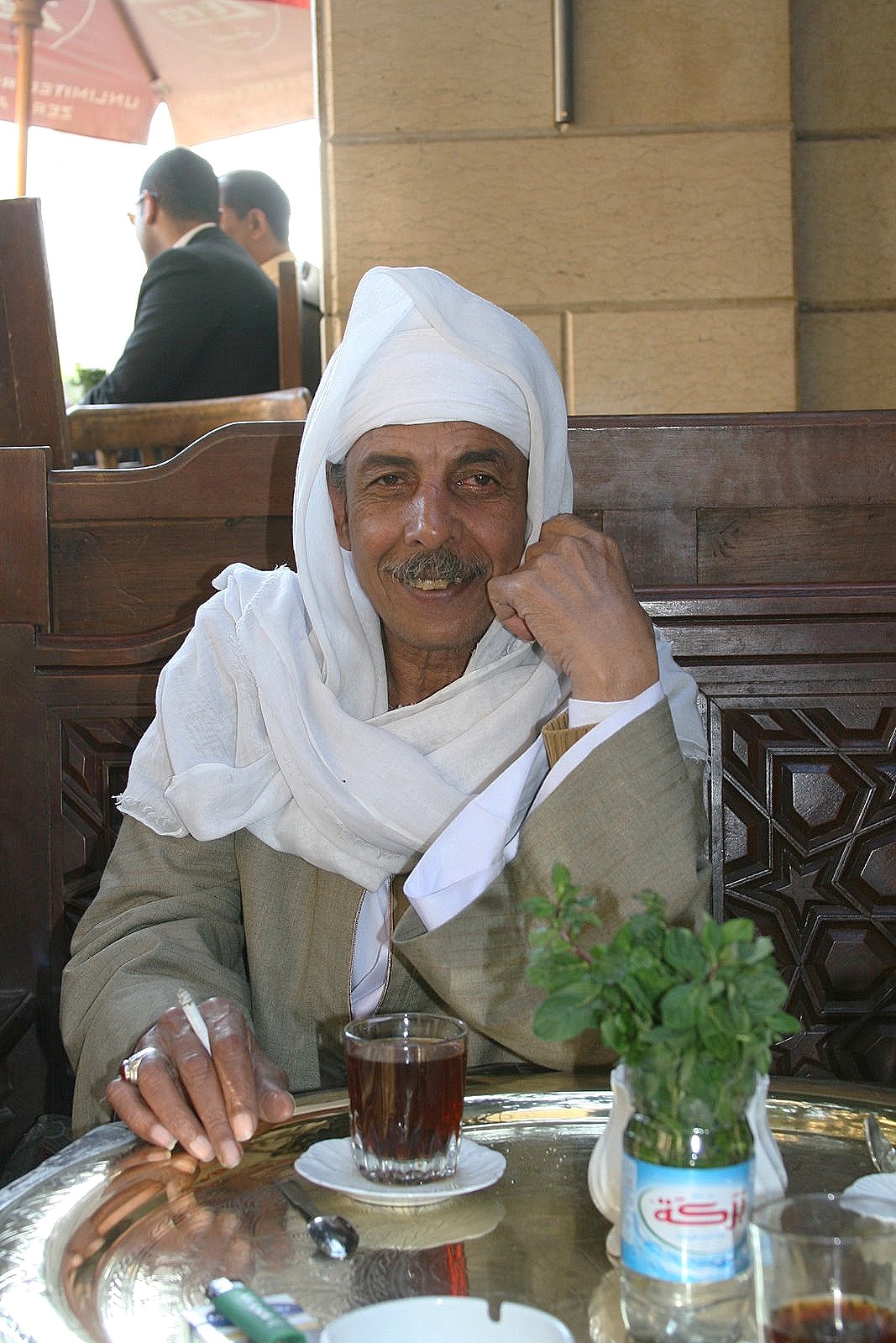 Local at the Khan El-Khalii Bazaar, Cairo, Egypt