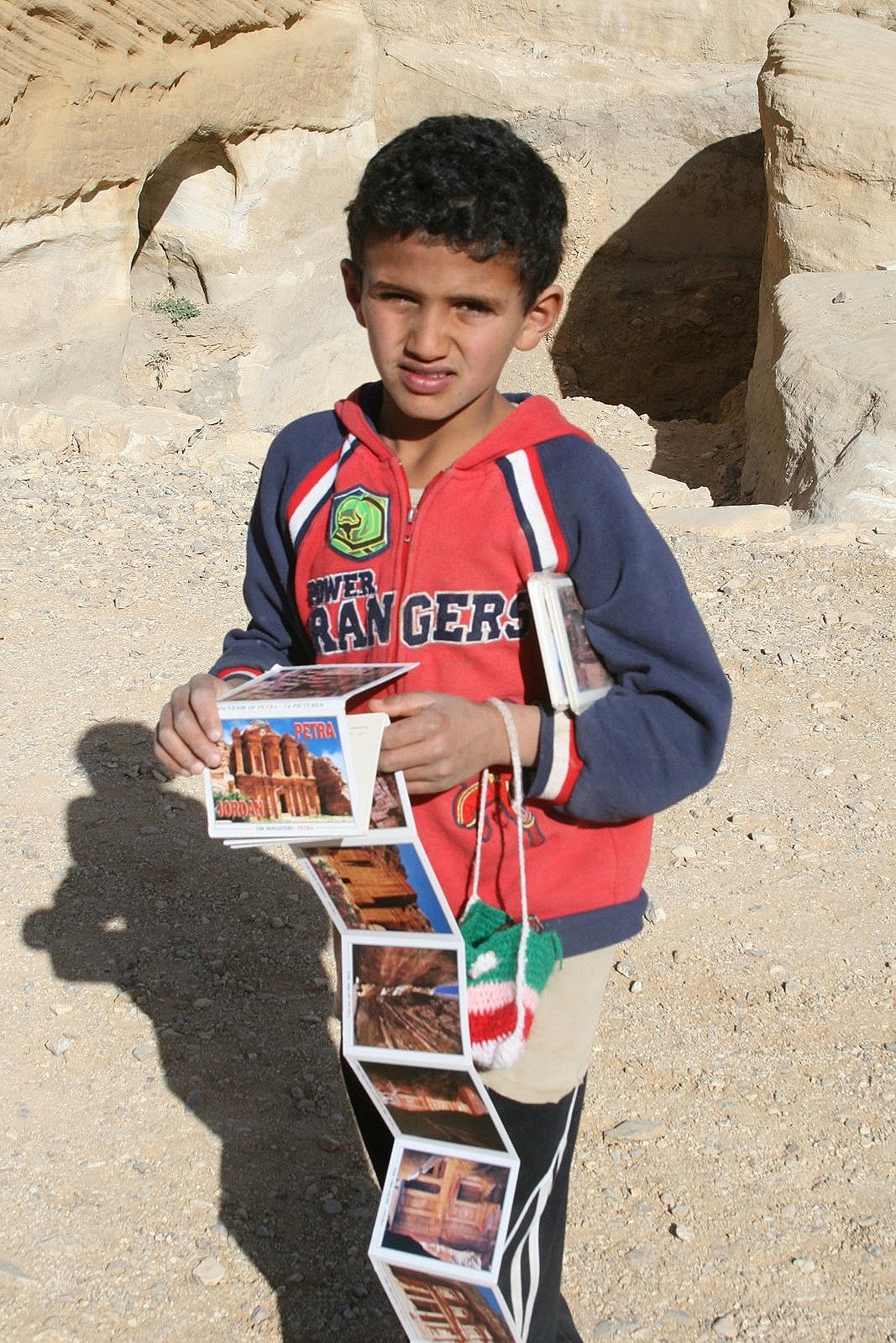 Post card seller, Petra, Jordan