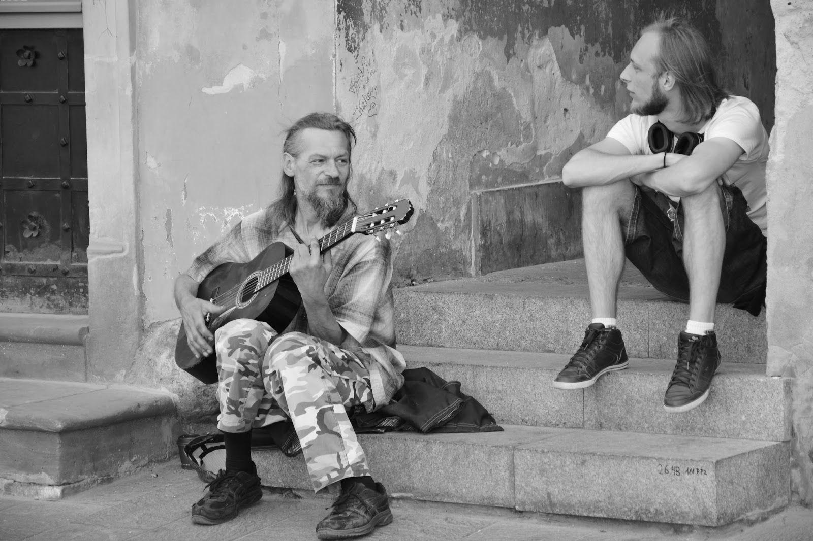 Street musicians, Warsaw, Poland