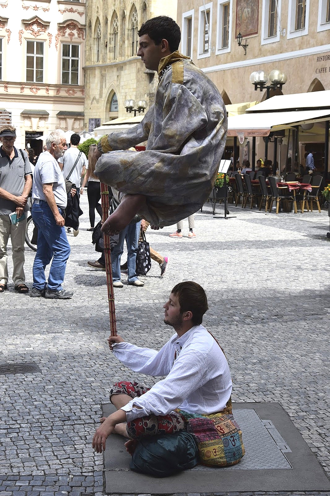 Street Performers, Wenceslas Square, Prague, Czech Republic