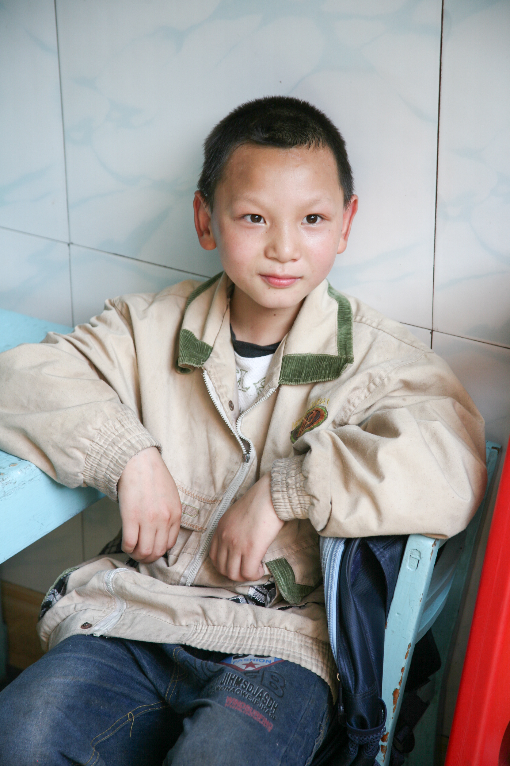 School boy, Fengdu, China