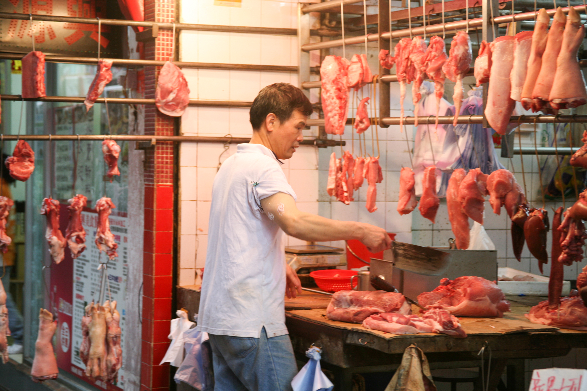 Meat cutter, Hong Kong