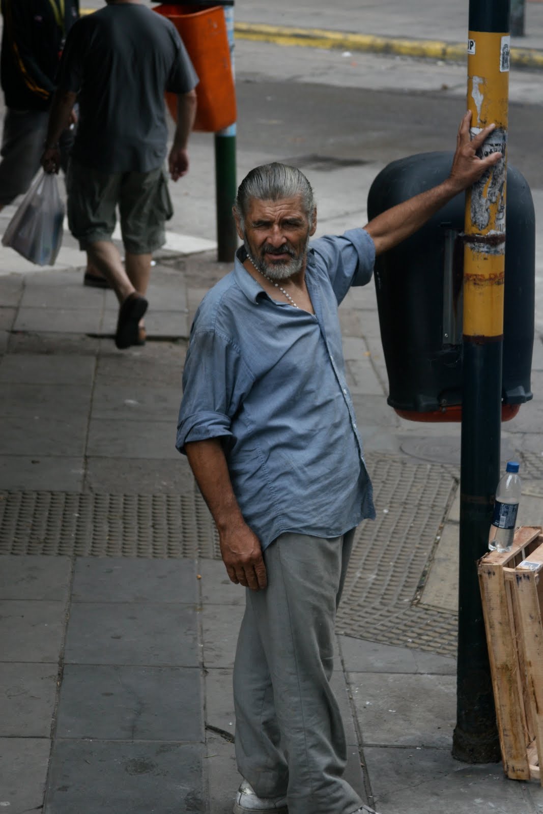 Man at street corner, Buenos Aires, Argentina