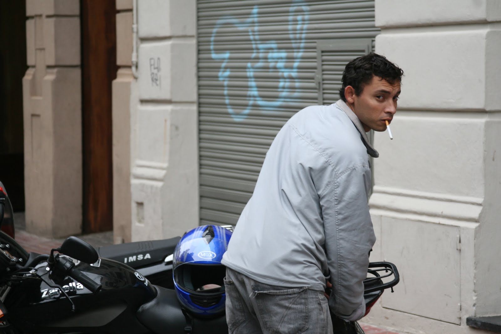 Boy with motorcycle, Buenos Aires, Argentina