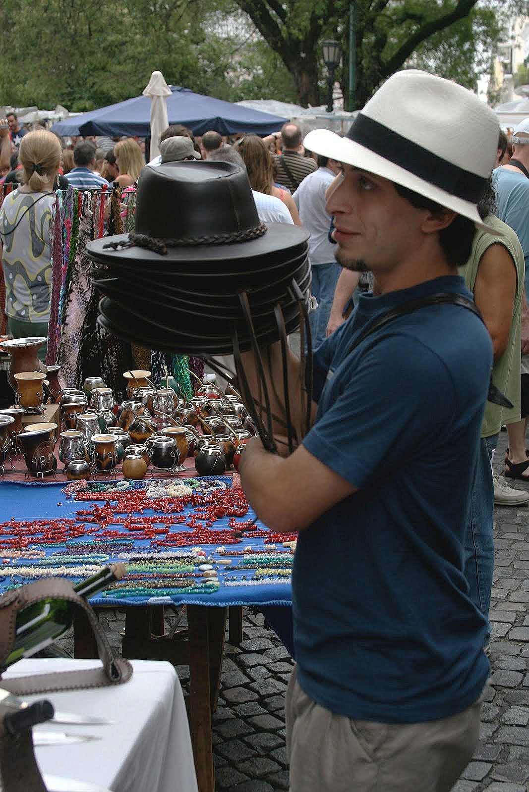 Hat seller, Buenos Aires, Argentina