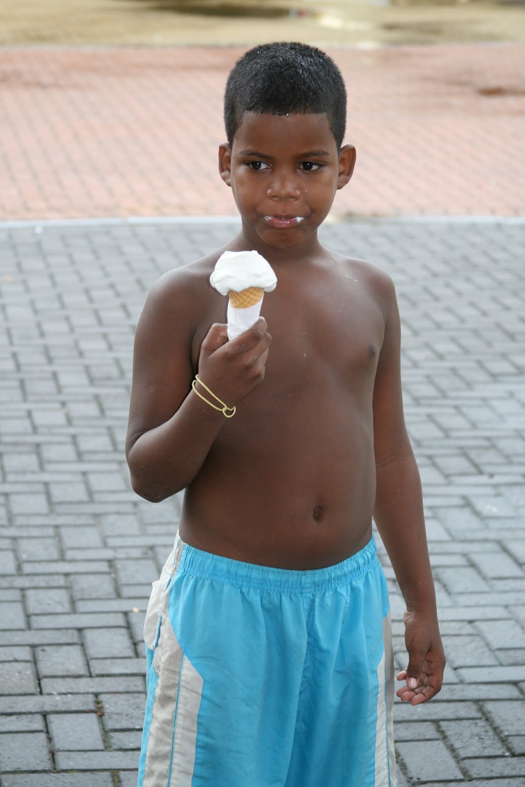 Boy with ice cream, Rio de Janeiro, Brazil