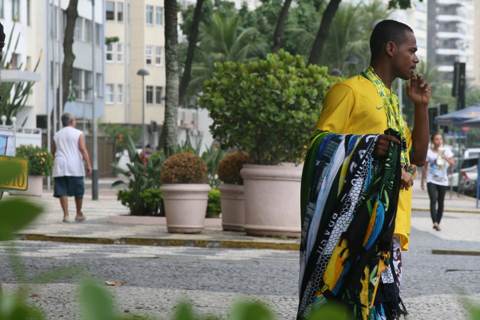 Street vendor, Copacabana Beach, Rio de Janeiro, Brazil