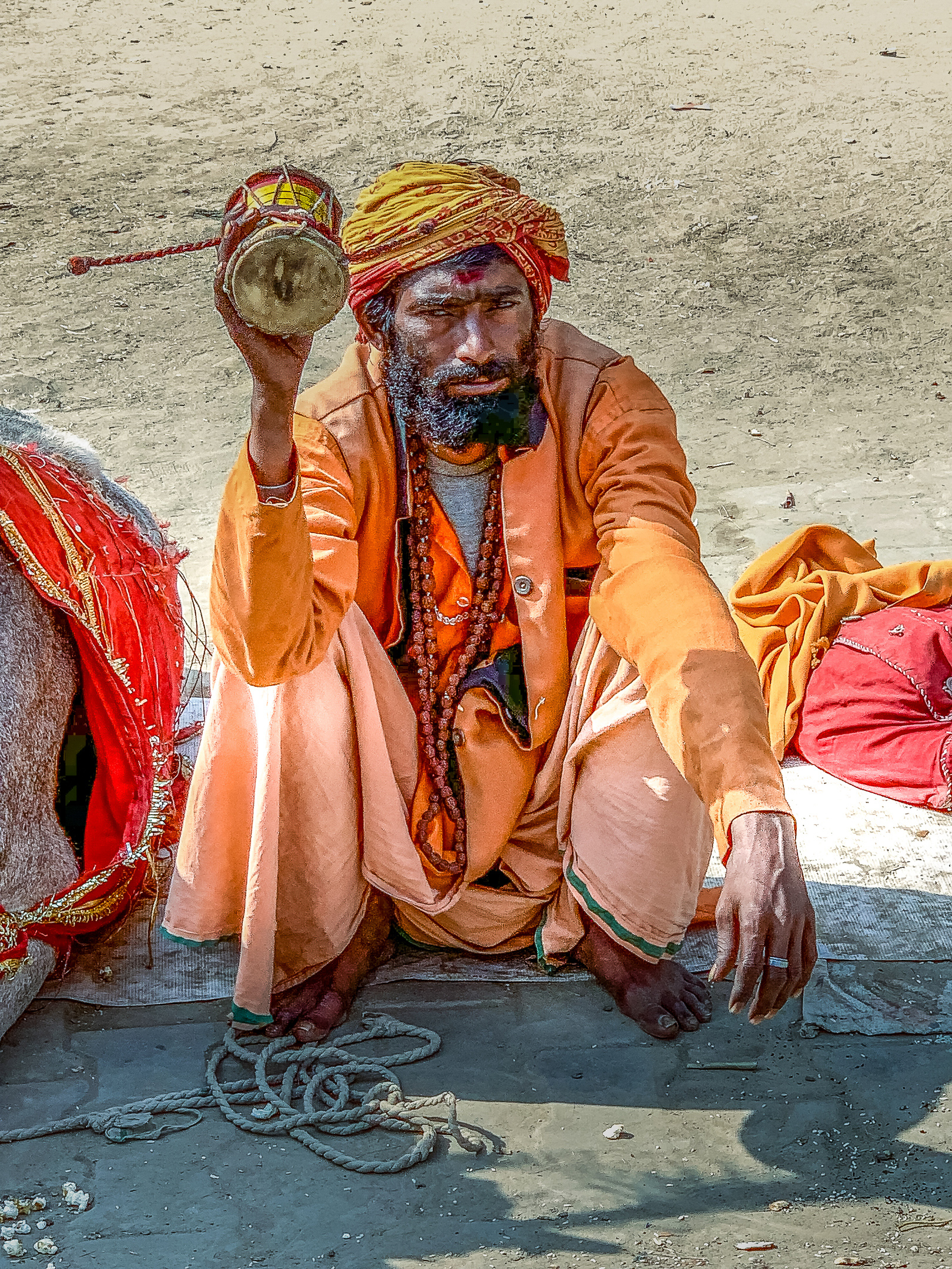 Pilgrim at Kumbh Mela, Prayagraj