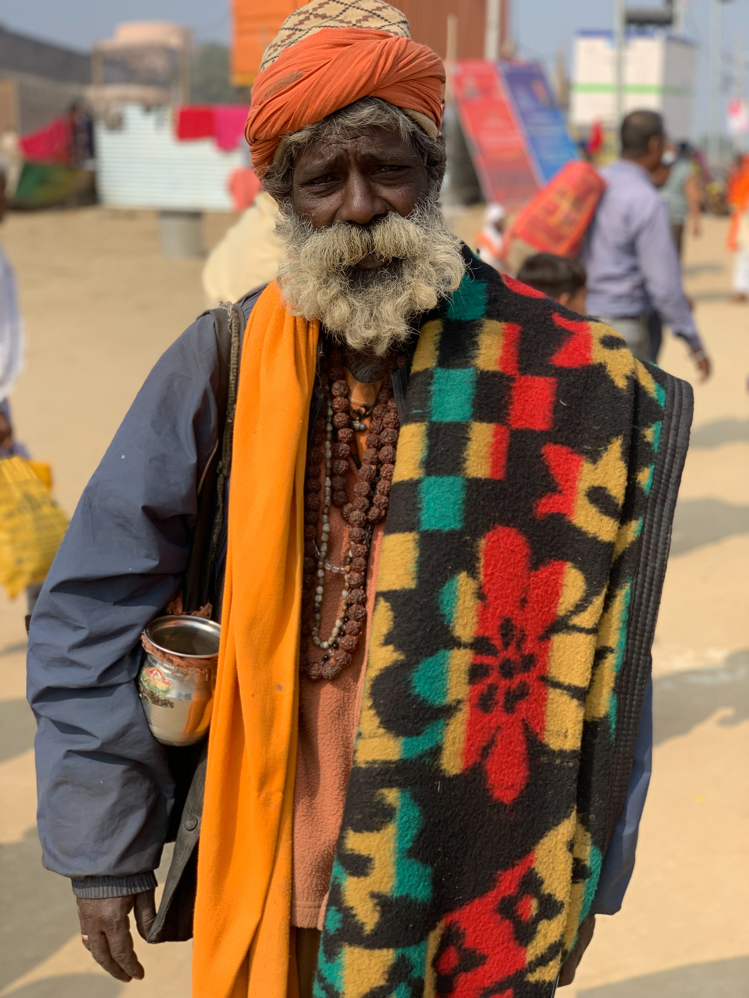 Pilgrim at Kumbh Mela, Prayagraj, India