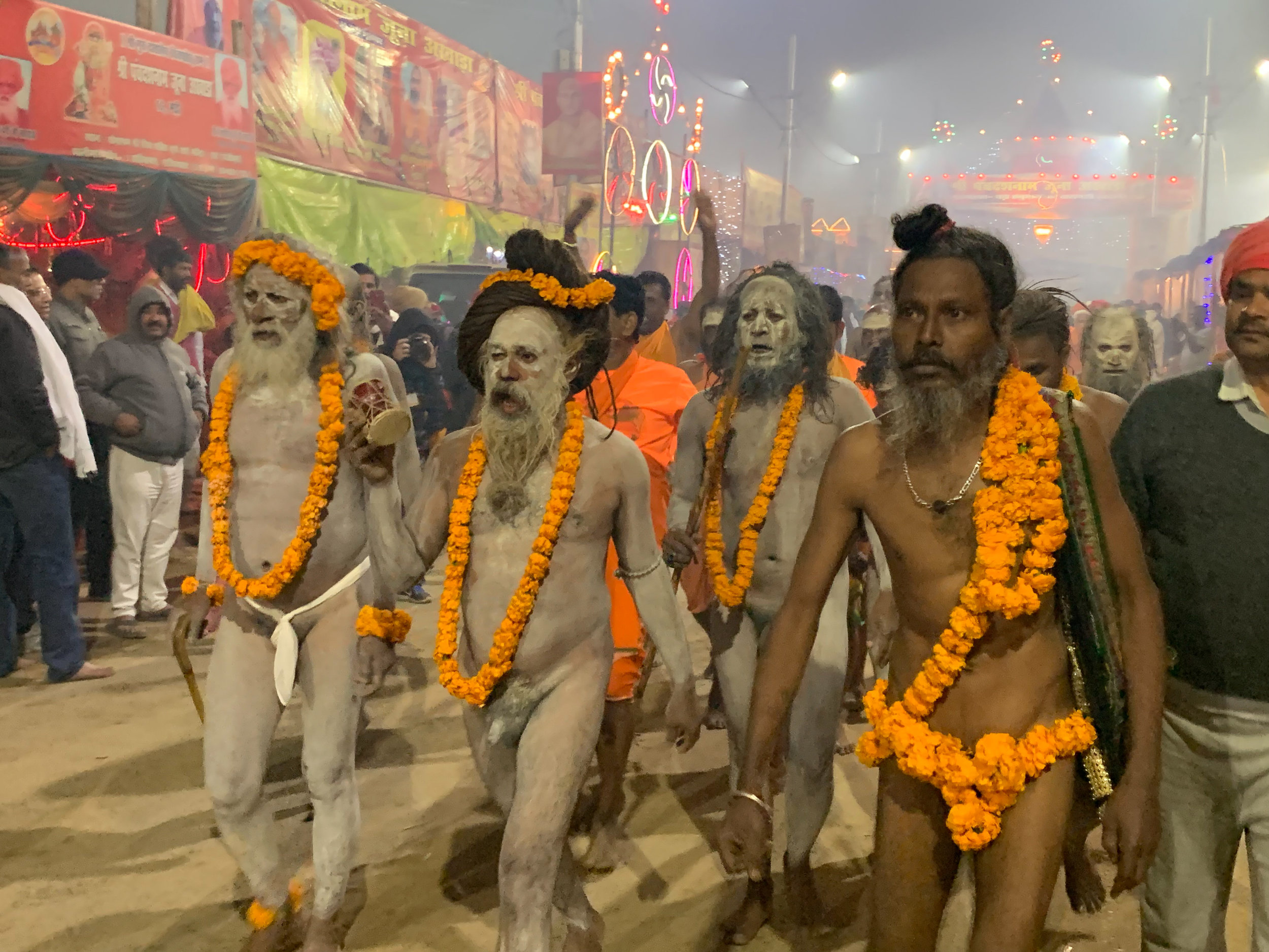 Sadhu at the Juna Akhara tents, Kumbh Mela, Prayagraj, India