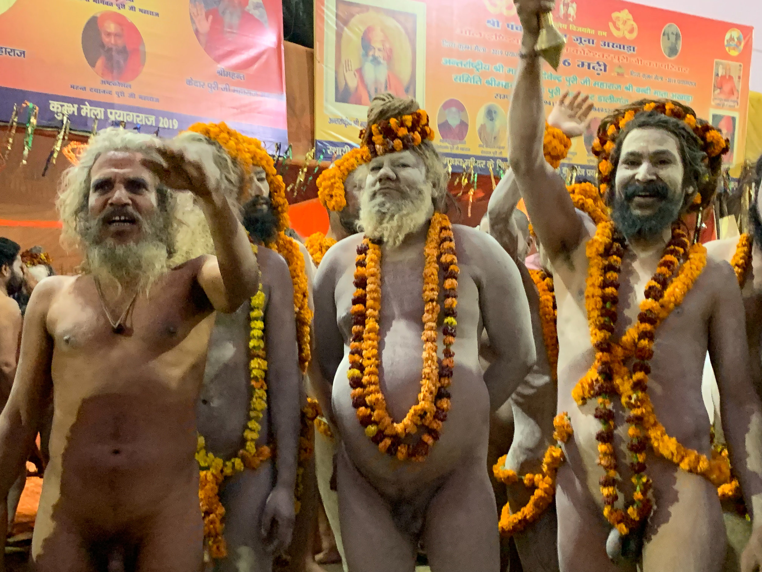 Sadhu at the Juna Akhara tents, Kumbh Mela, Prayagraj, India