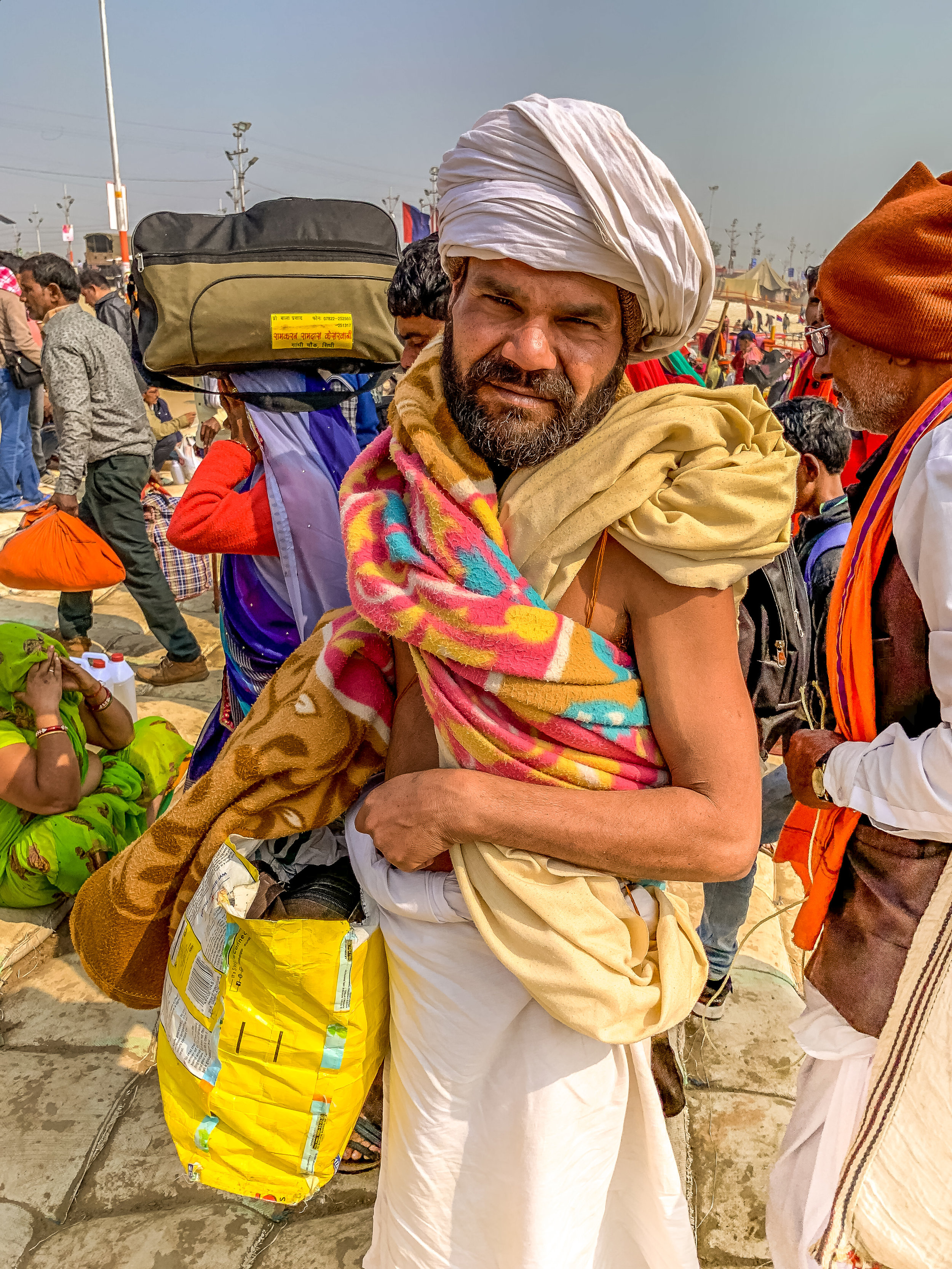 Pilgrim at Kumbh Mela, Prayagraj