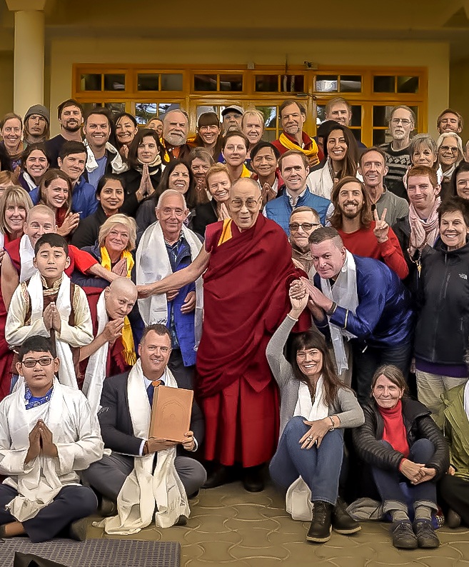 His Holiness the Dalai Lama audience with foreign visitors, McLeod Ganj, India