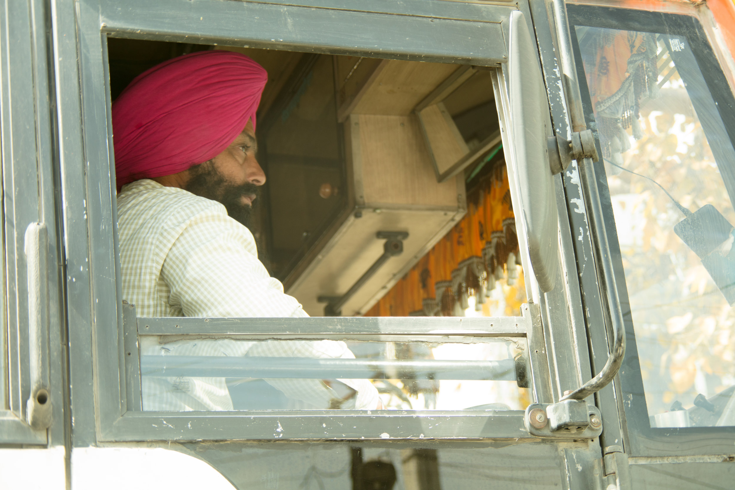 Sikh driver, Punjab, India