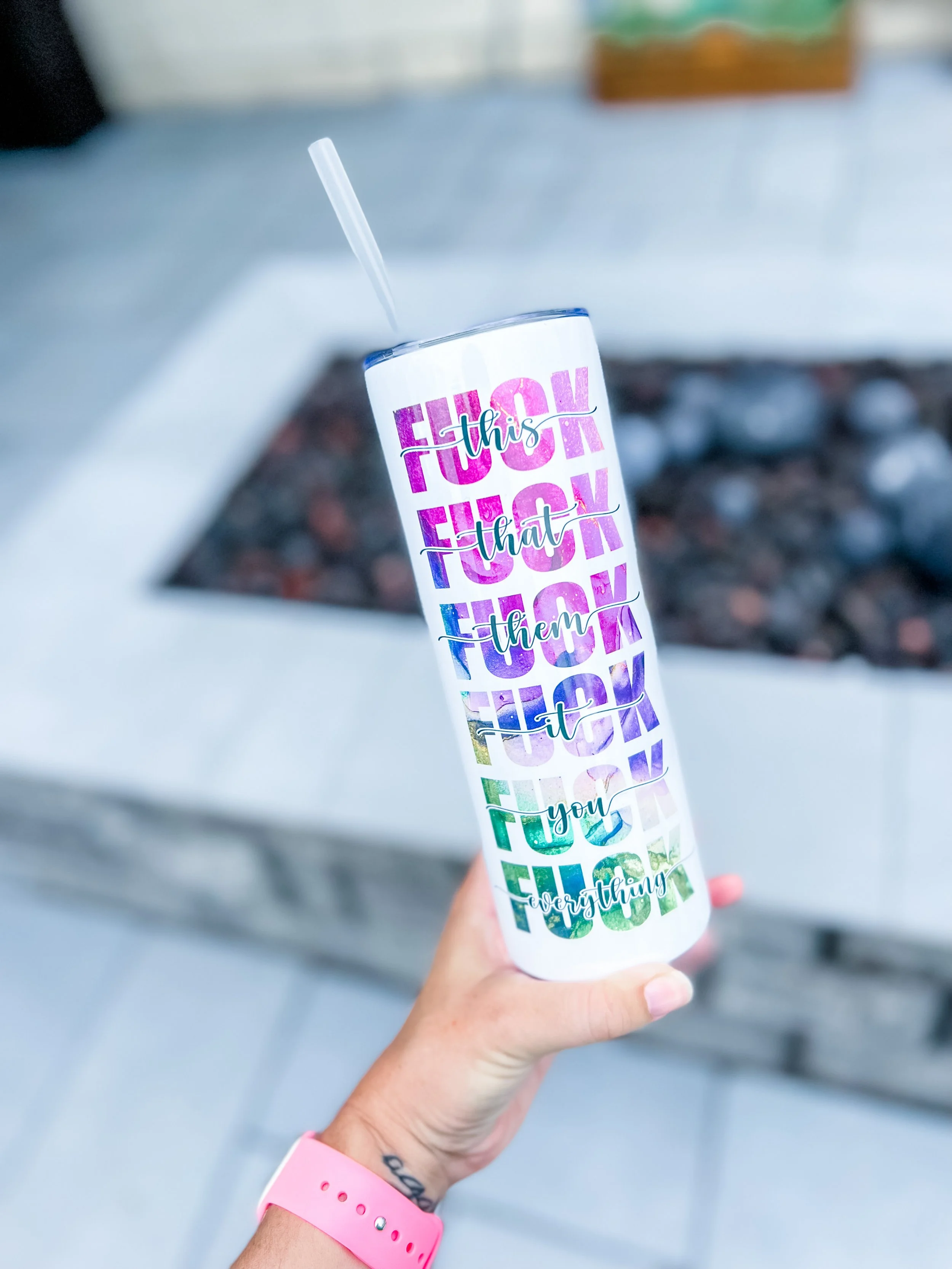 Tumbler F*ck  20 oz Printed