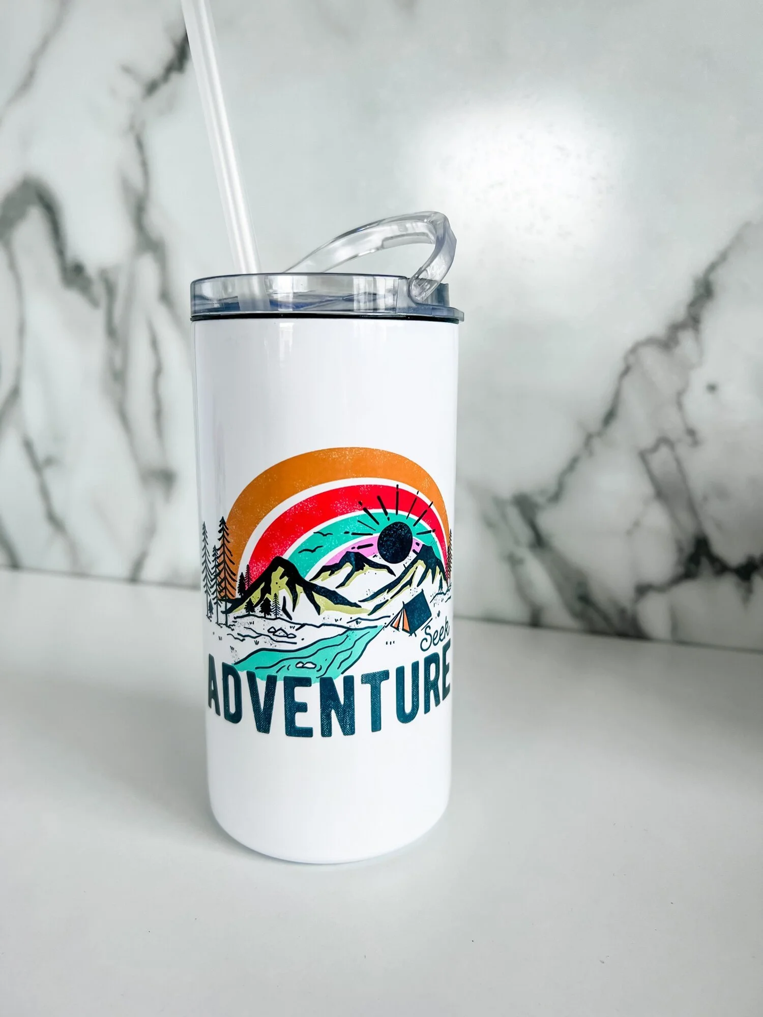 4 -1 Seek Adventure Can Cooler Printed