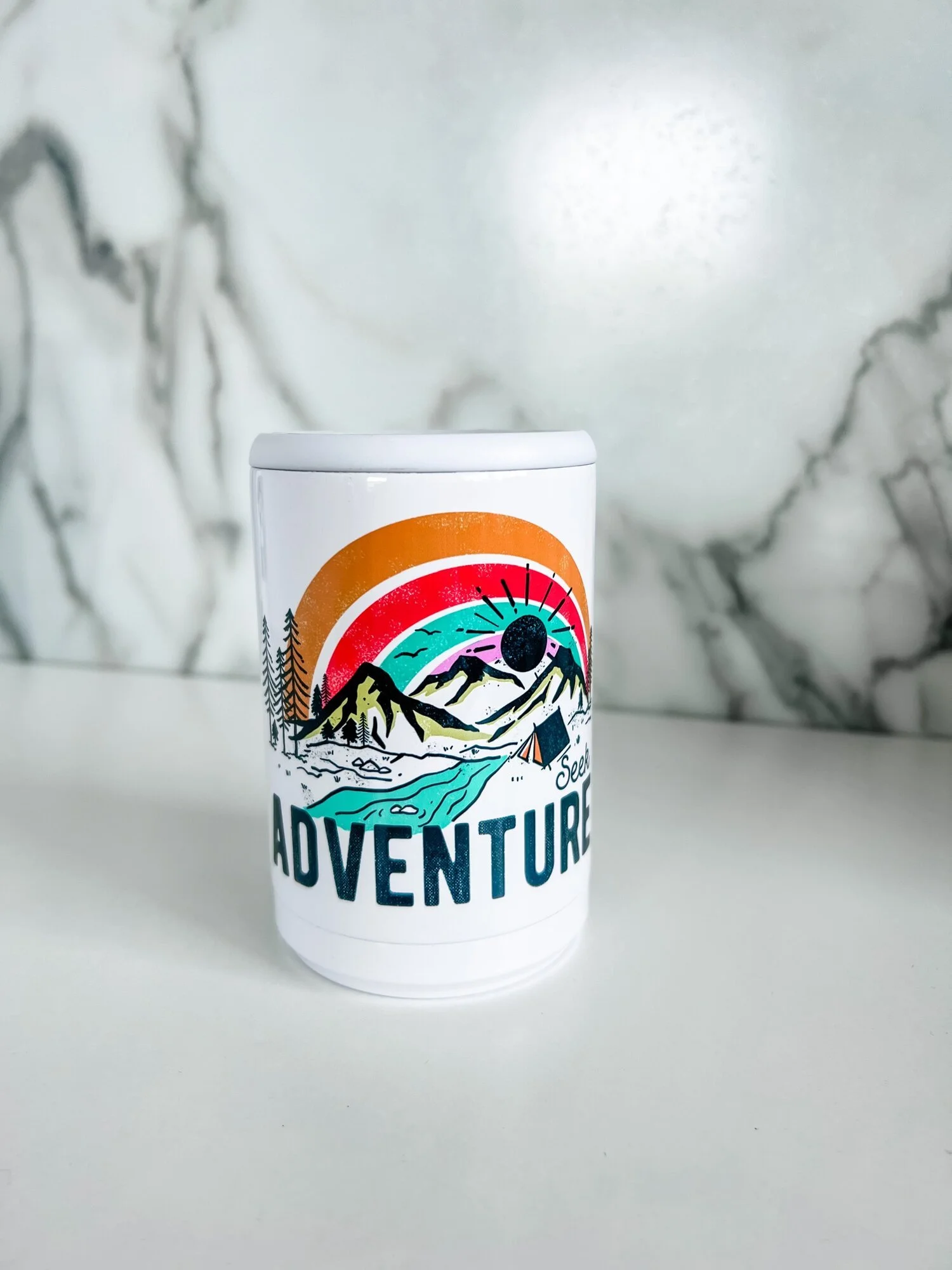 Regular Adventure Can Cooler Printed