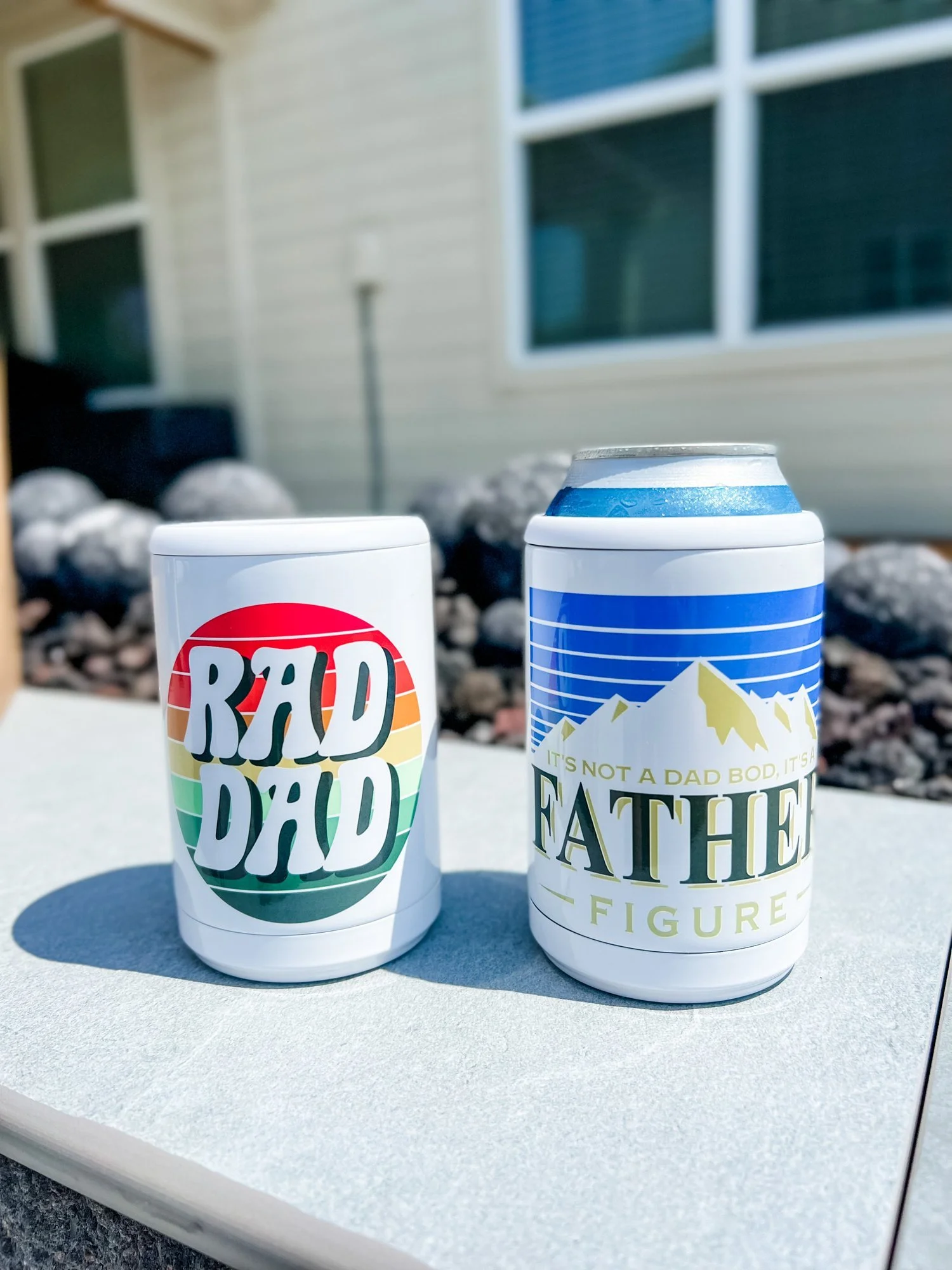 Regular Father Figure Can Cooler Printed