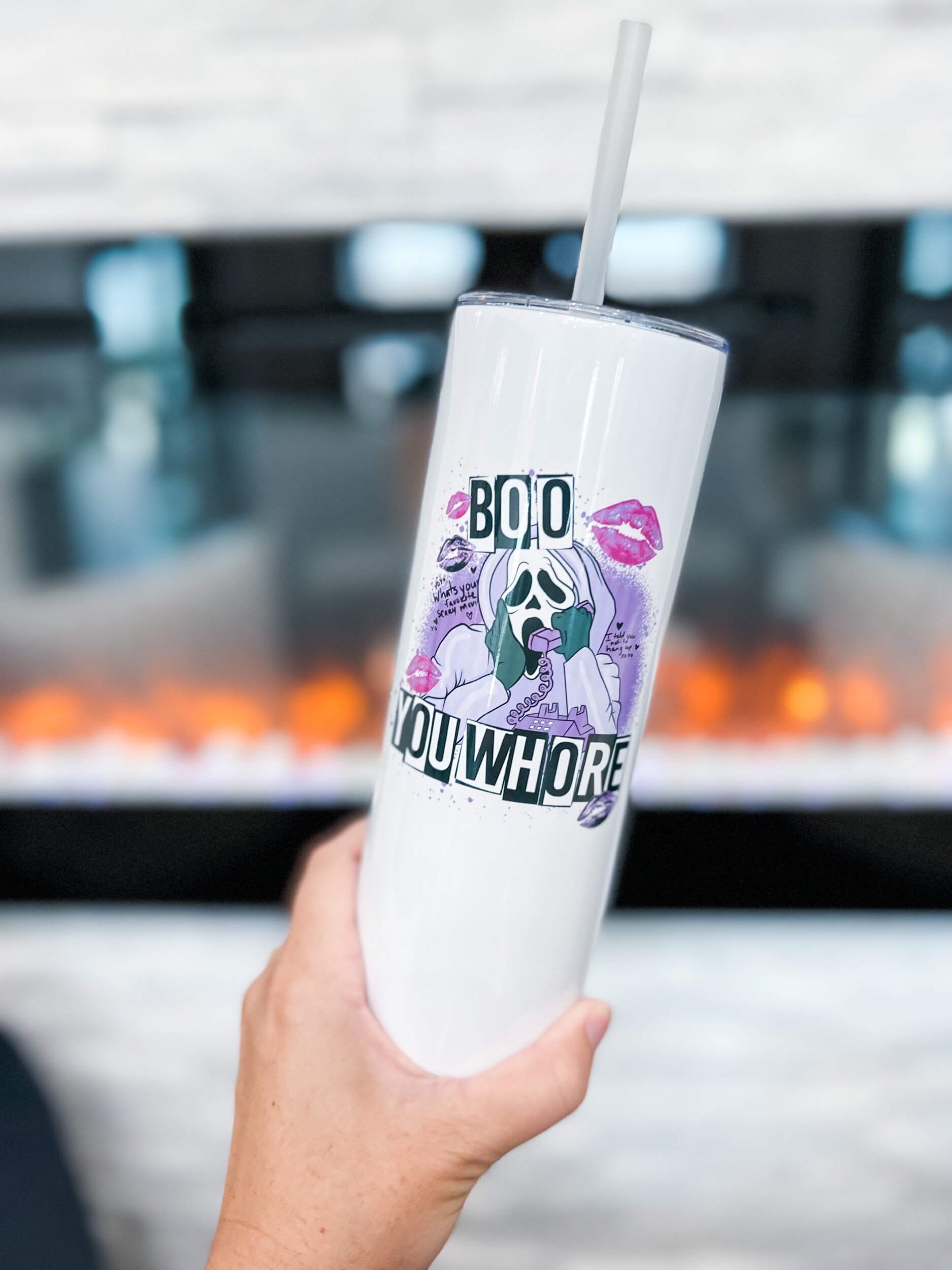 Tumbler Boo You Whore 20 oz Printed