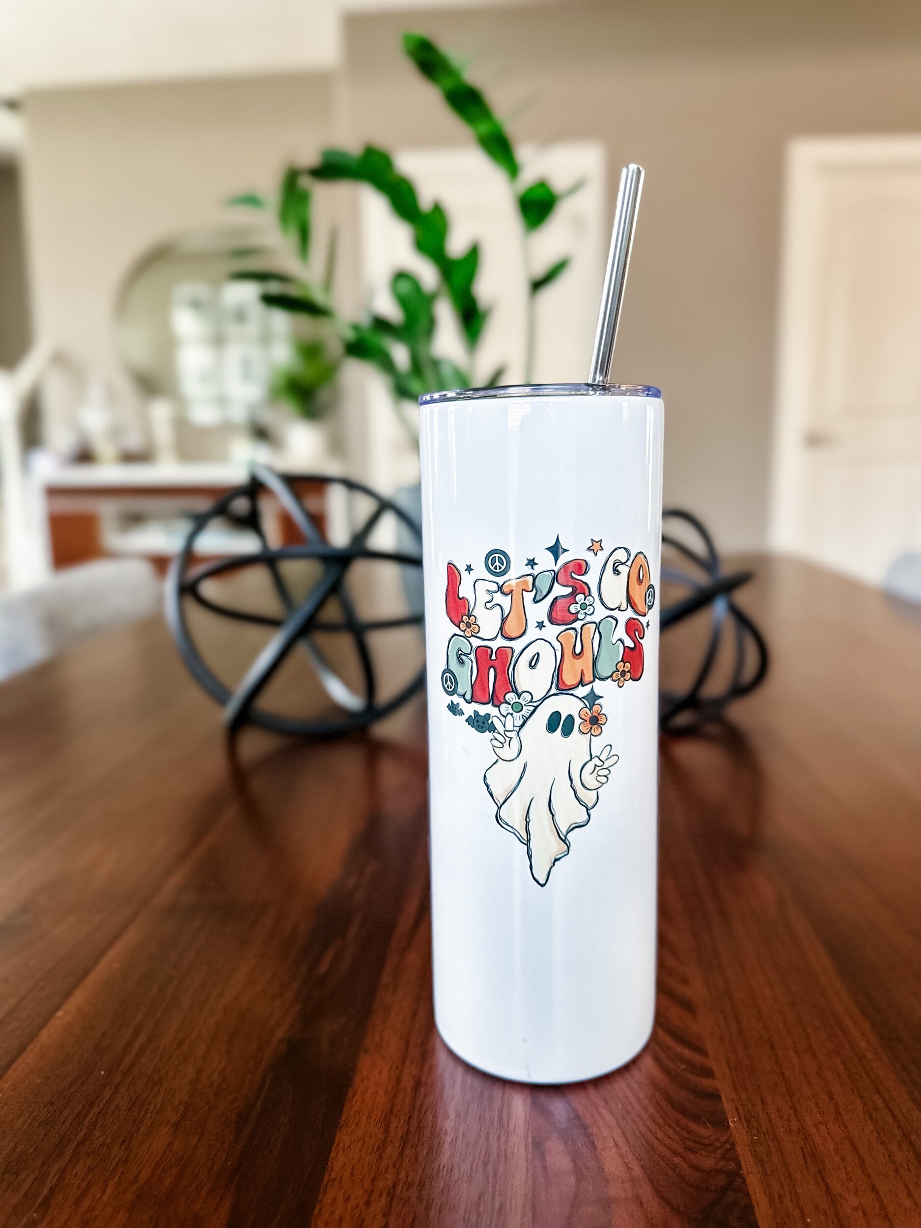 Tumbler Let's Go Ghouls  20 oz Printed
