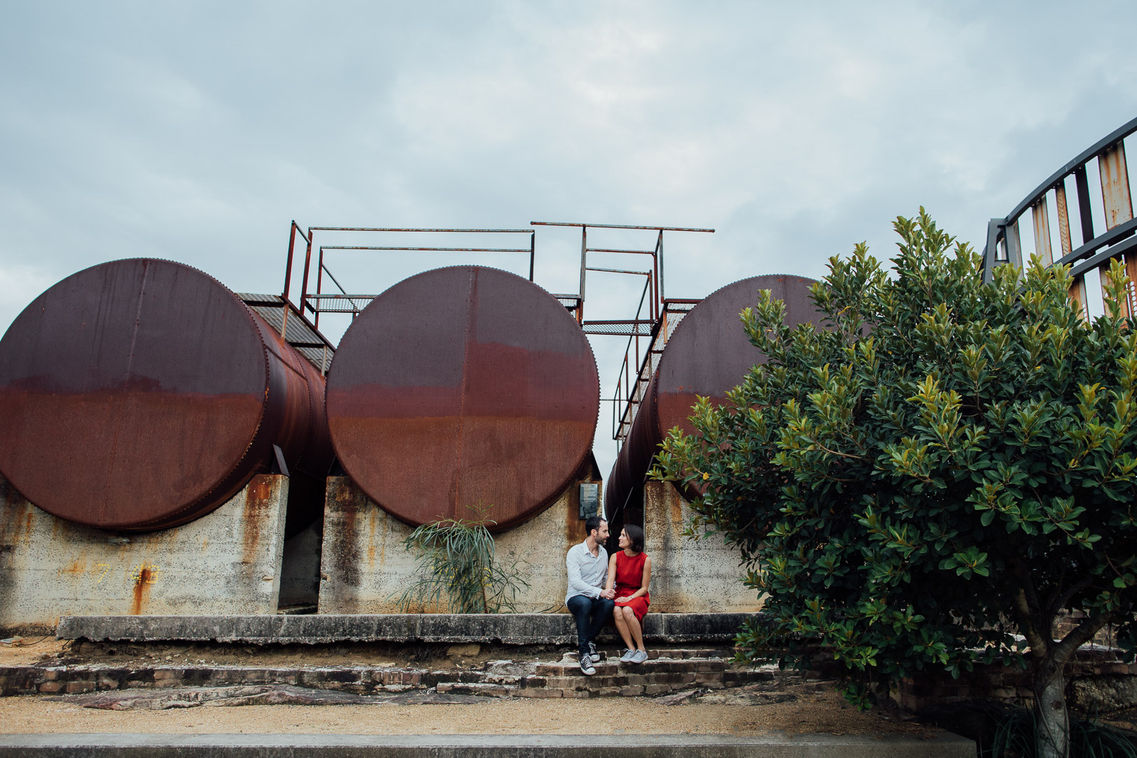 Engagement shoot Sydney Ballast Point Park Balmain