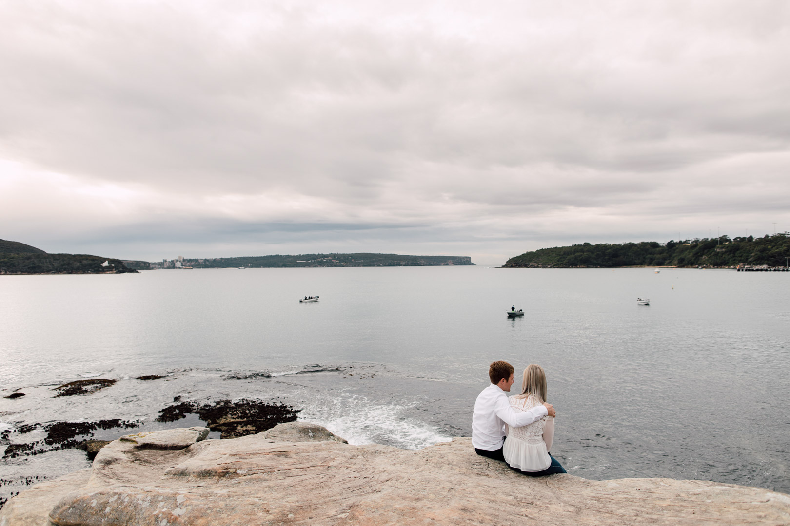 Engagement shoot Sydney Balmoral Beach Mosman