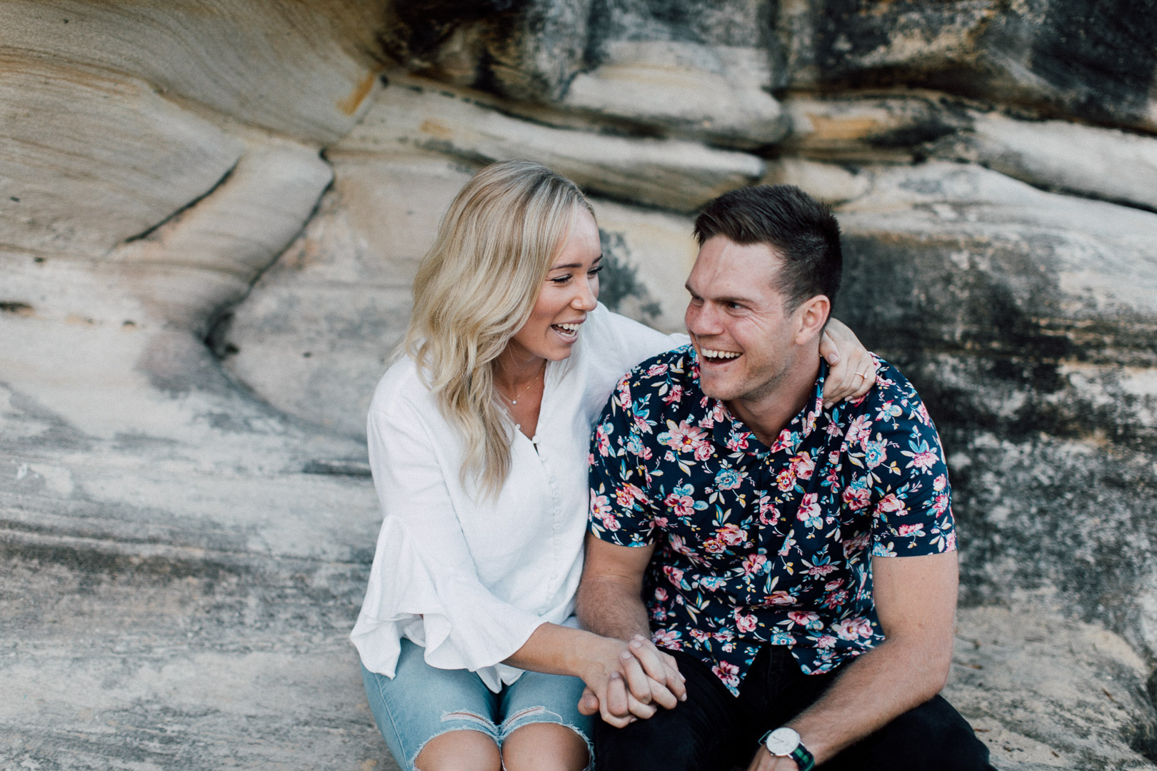 Engagement shoot Sydney Balmoral Beach Mosman