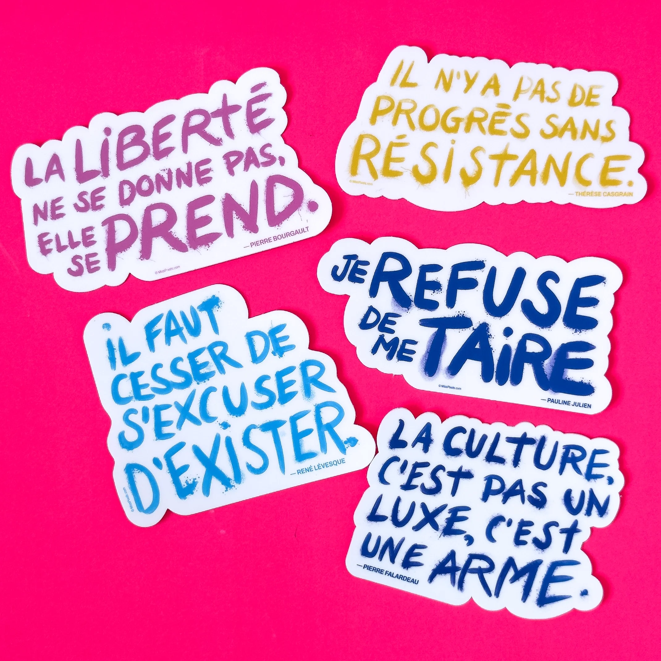 Lot de 5 autocollants – Voix du Québec