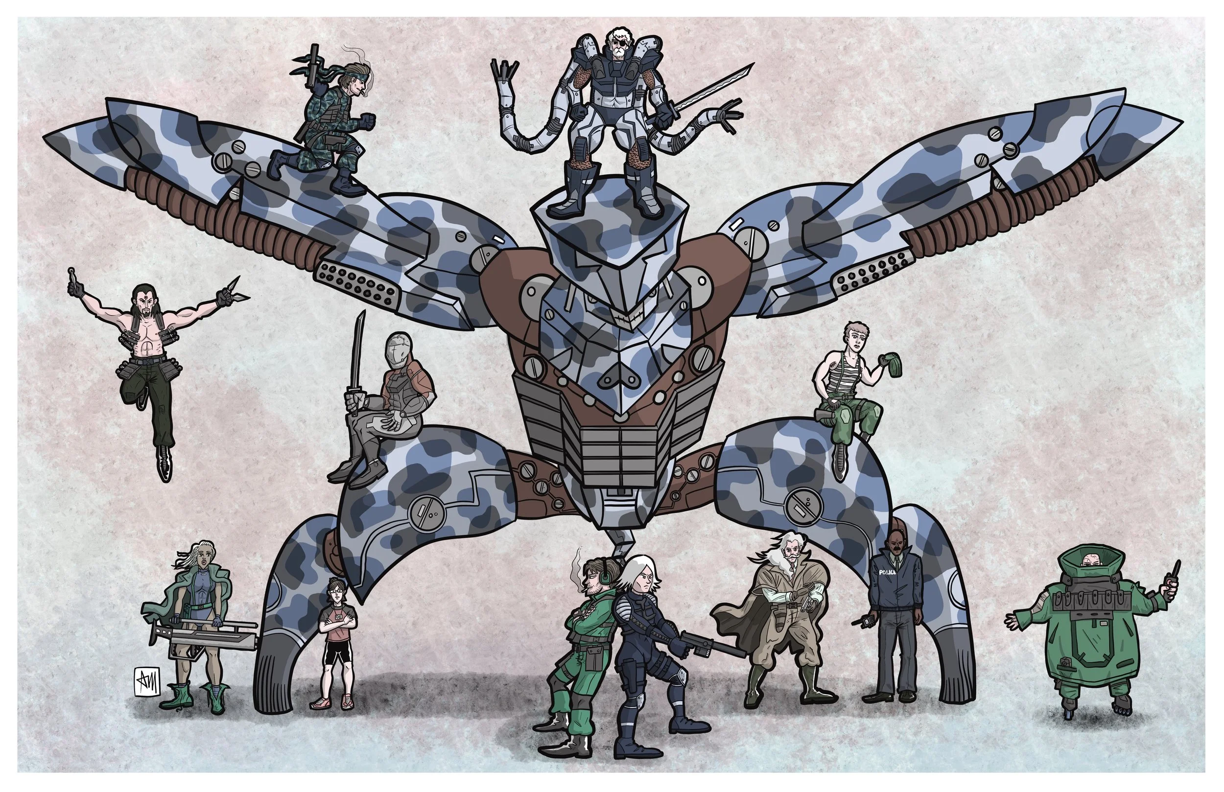 Metal Gear Solid 2 fan poster