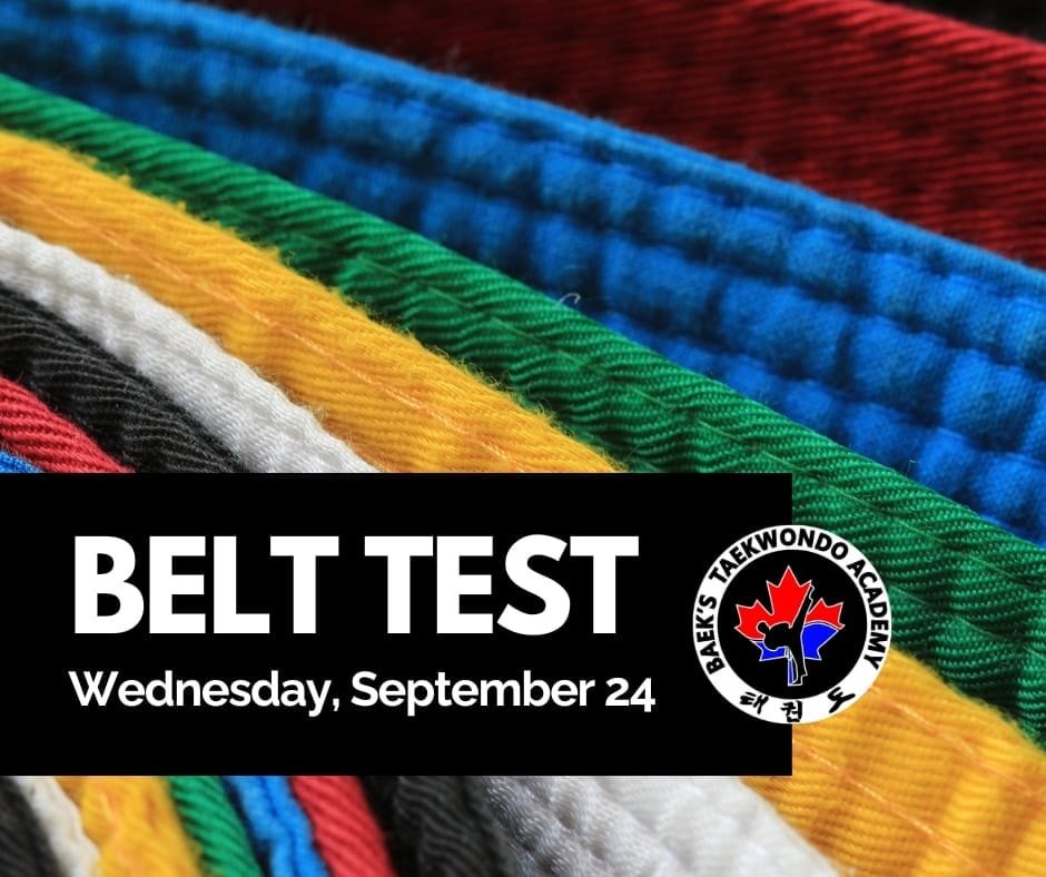 🥋 Belt Test Day! 🥋

Today our students step up to show their skills, focus, and determination.
⚠️ Reminder: No regular classes today.

Let&rsquo;s wish everyone testing the best as they move forward in their Taekwondo journey! 💪👊

#BaeksTaekwondo