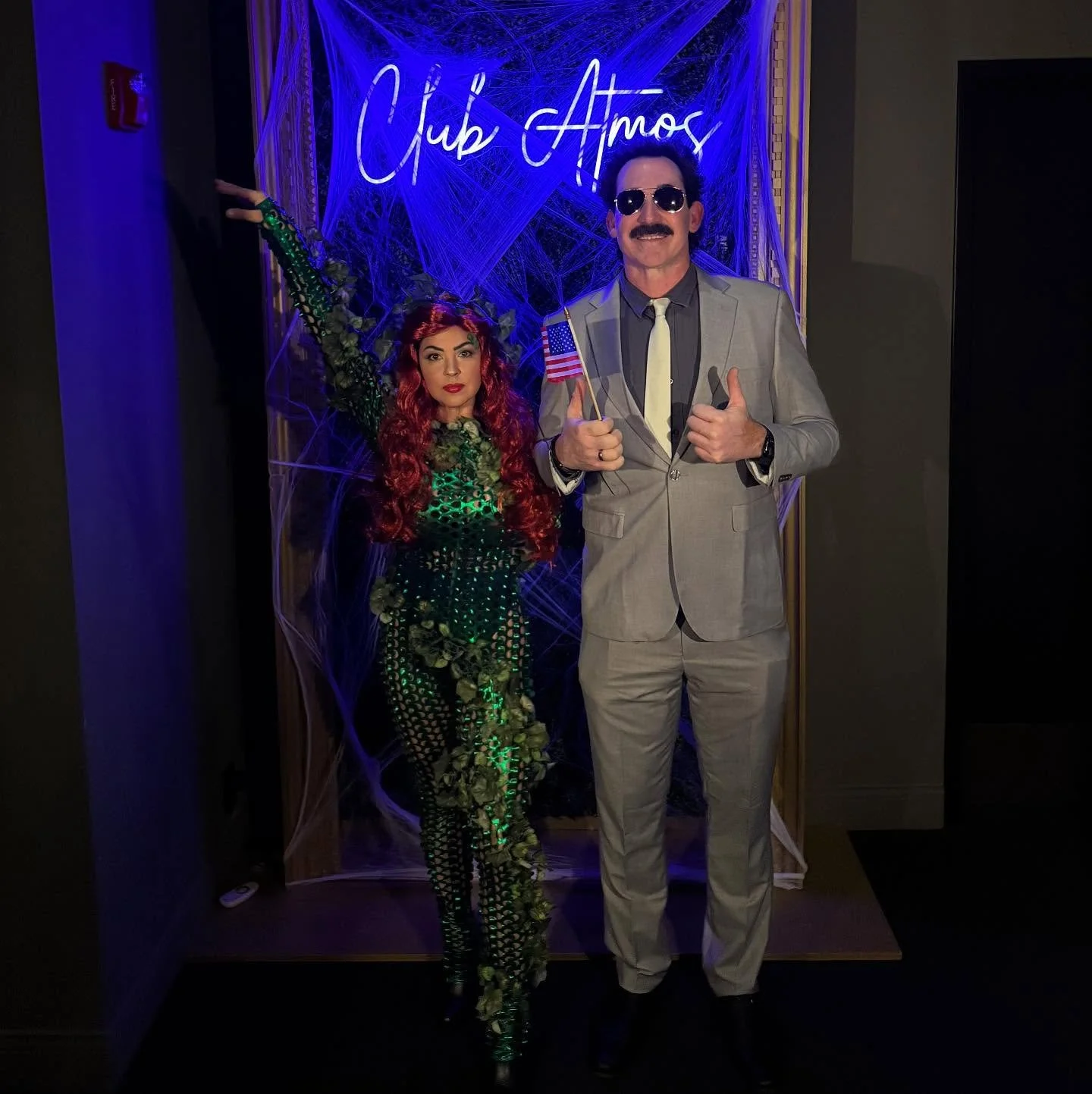 Borat got Poison Ivy!  Happy Halloween from  @angie_torres81 @club_atmosstl