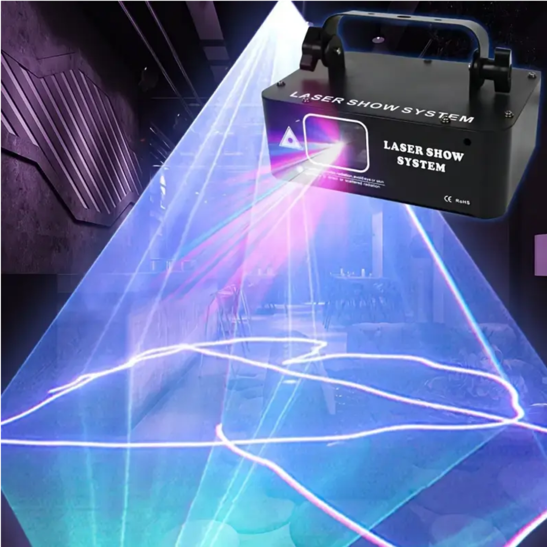 500mW Laser Light Effect Sound Activated Full Color Projection DMX-512 ...