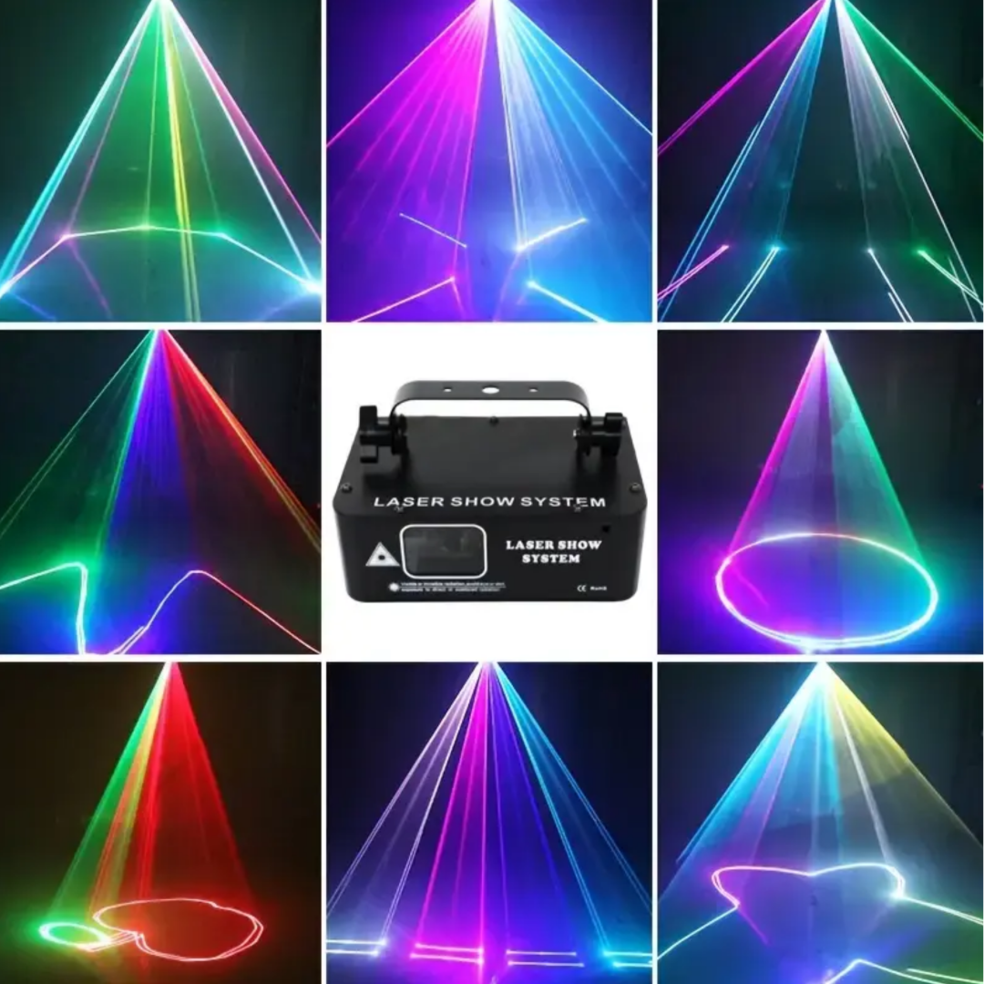 500mW Laser Light Effect Sound Activated Full Color Projection DMX-512 ...