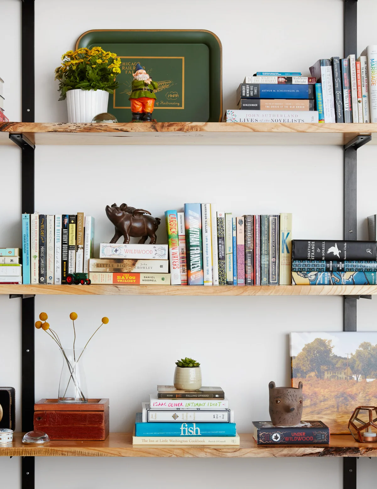 West Loop Project – Office Shelf Styling