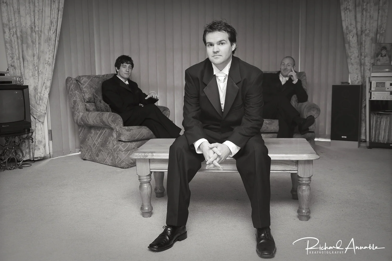 Murray, his best man and his groomsman.