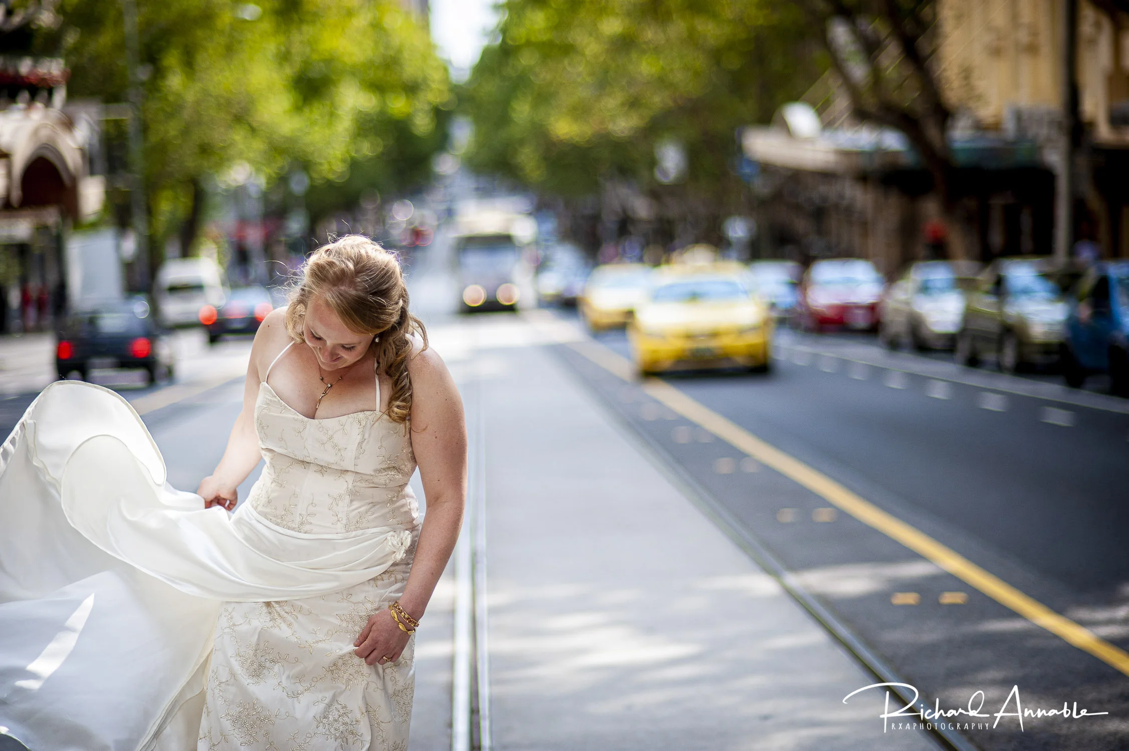 Breanna literally stopped traffic for this photograph on Collins Street in Melbourne.