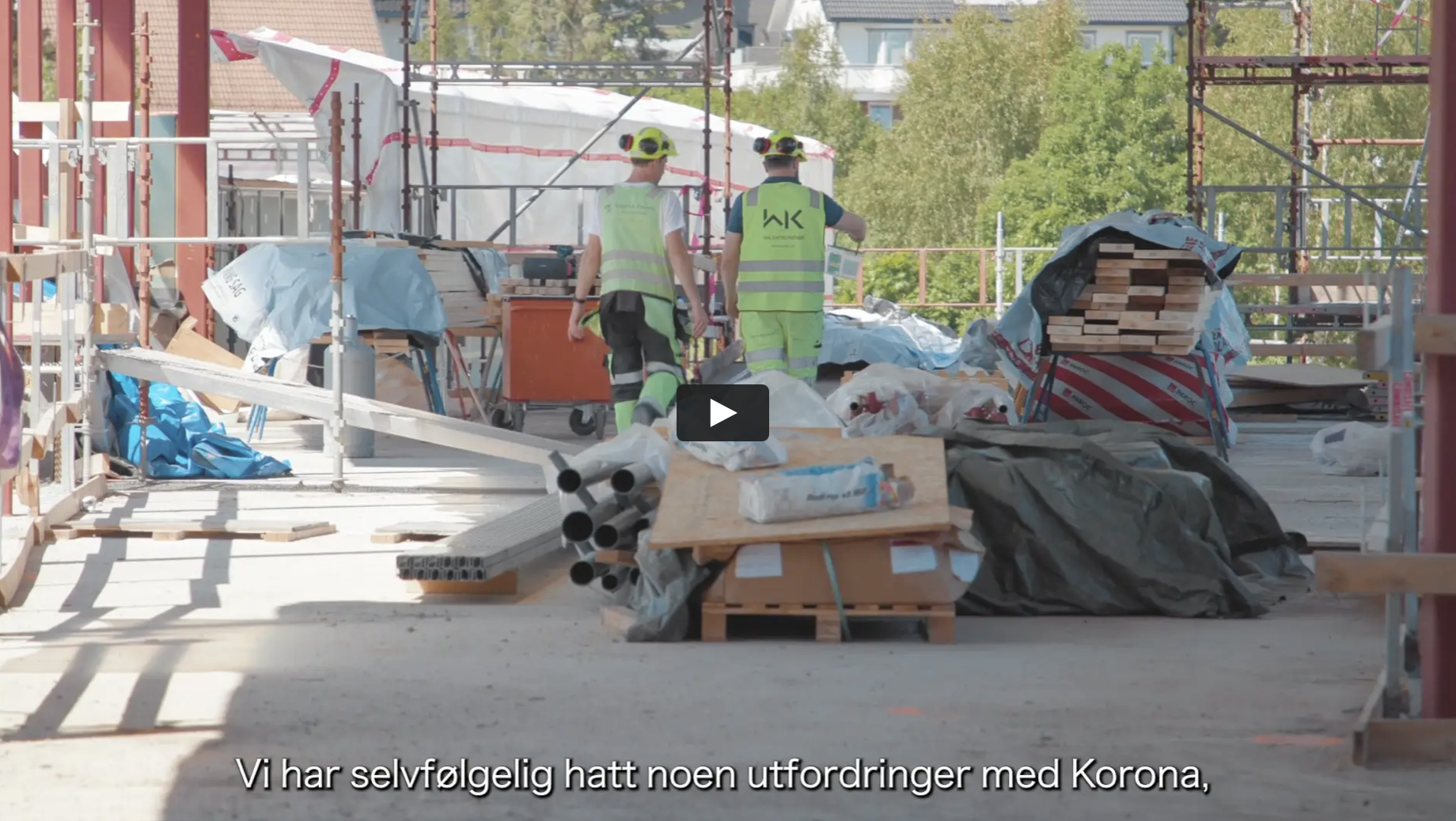 Oppdatering fra byggeplassene