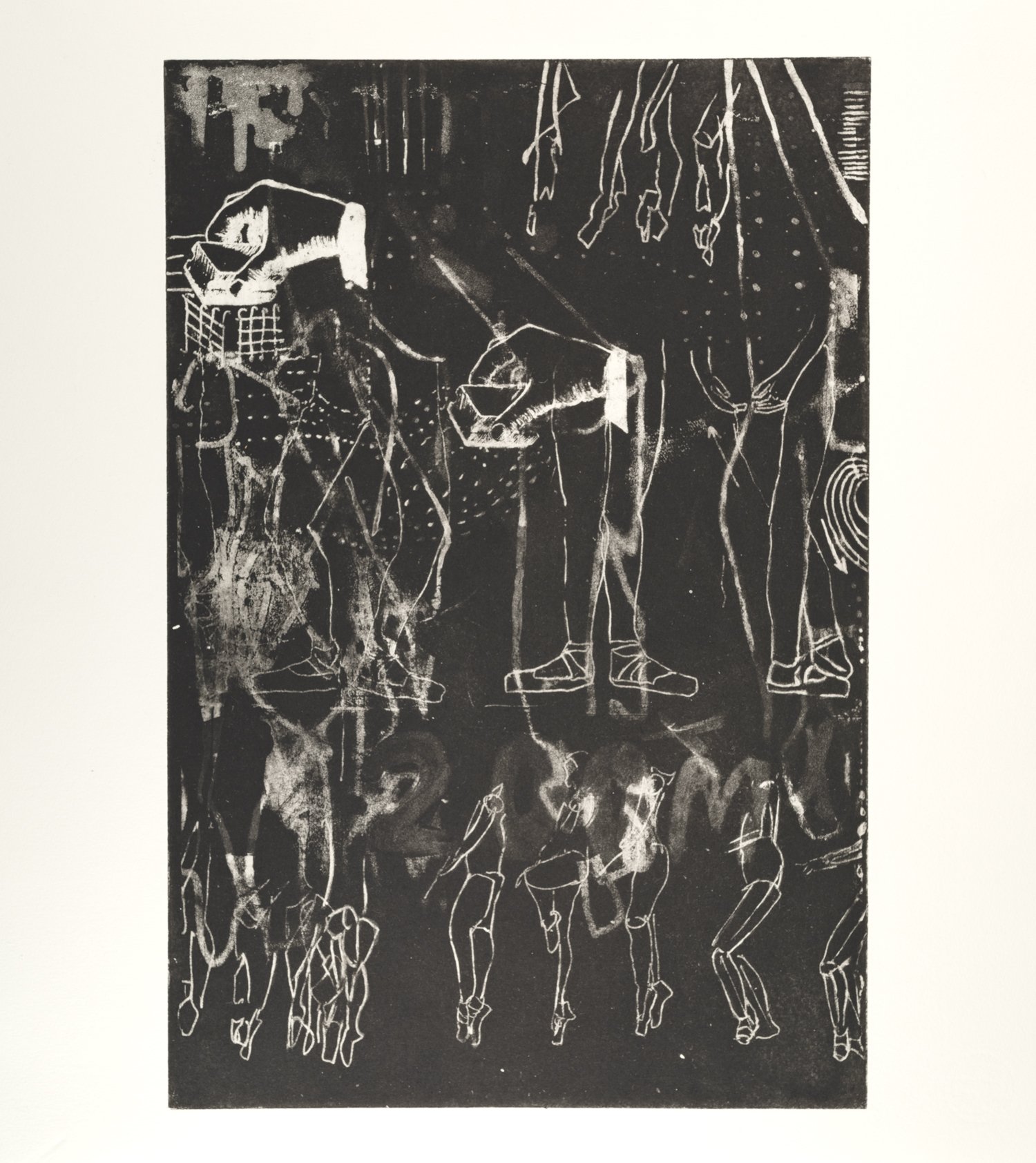  Brenda Tye,  Untitled  2022, etching 50 x 45 cm 