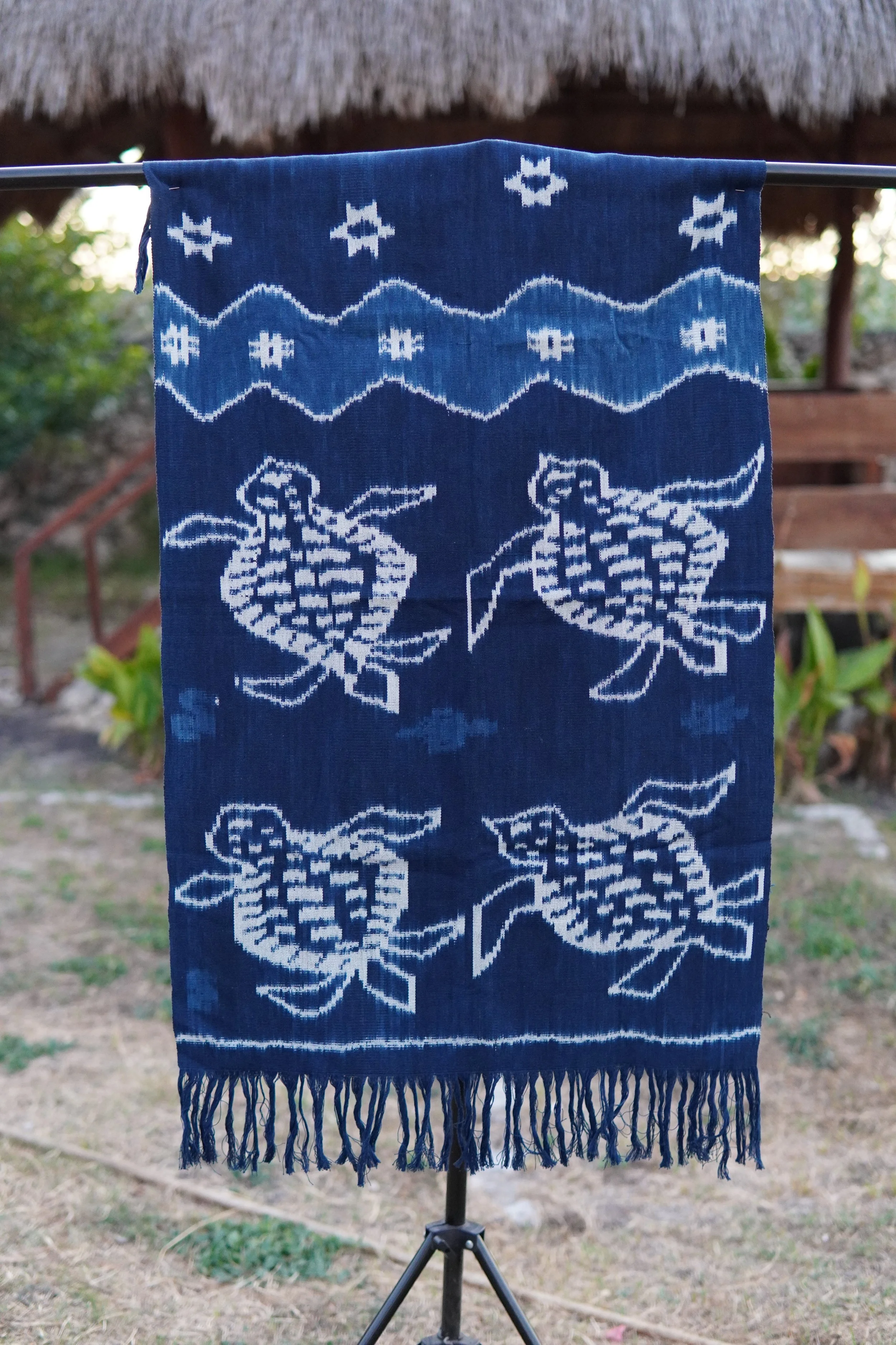  Tanoma   2021 cotton with natural indigo dye 97 x 60 cm  