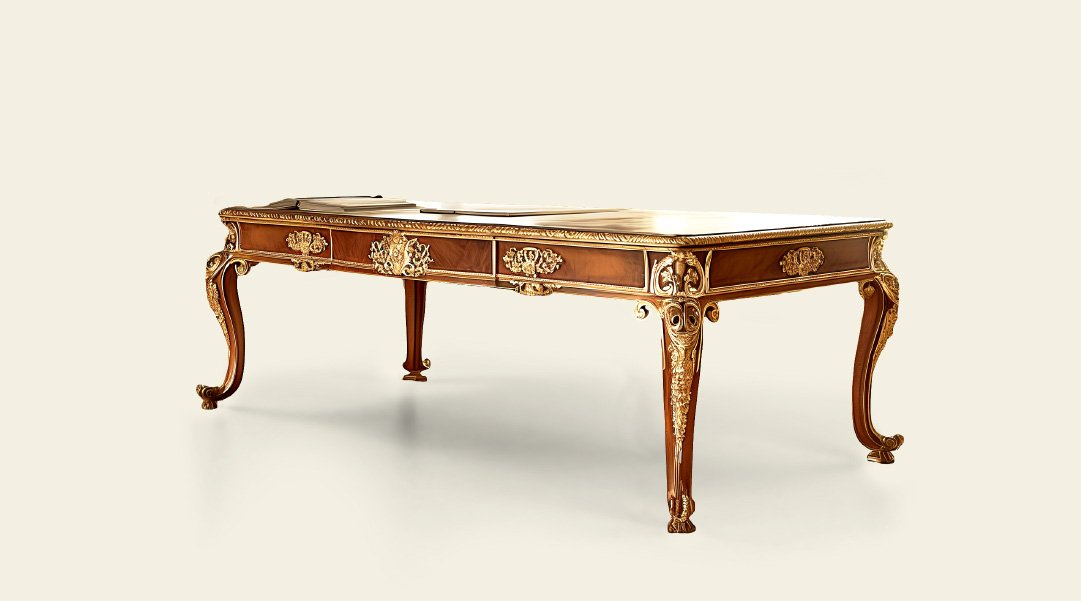   *mesa donde se firmó el tratado de Versalles  