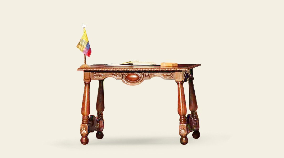   *mesa donde se firmó del acuerdo  final de paz entre Colombia y las FARC  