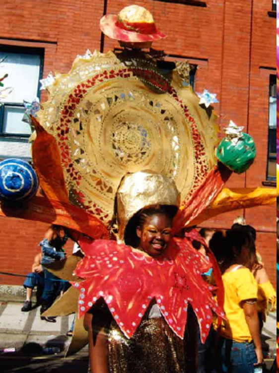 Khadija at the IntoUniversity Carnival Arts Summer Programme 2006.  Image courtesy of IntoUniversity.