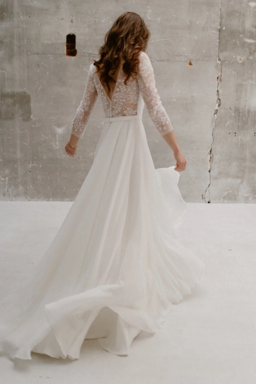 parisian style wedding dress