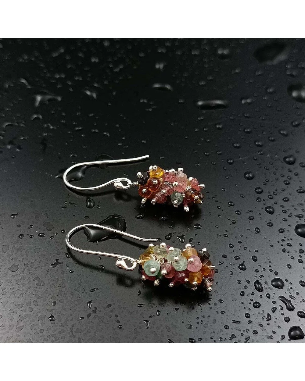 Tourmaline cluster drops