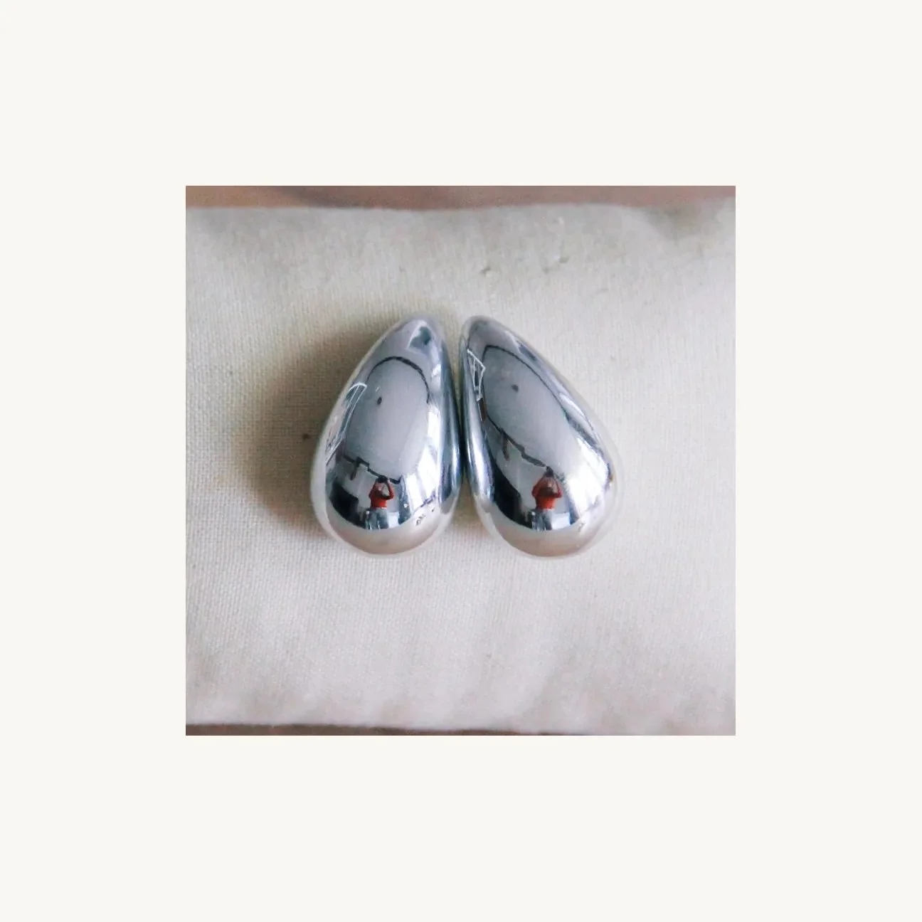 Drop earrings - silver by Bazou