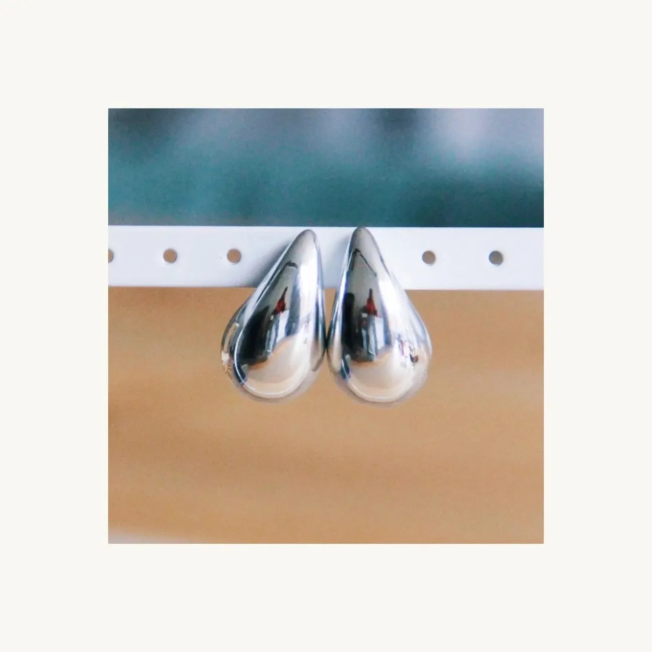 Drop earrings - silver by Bazou