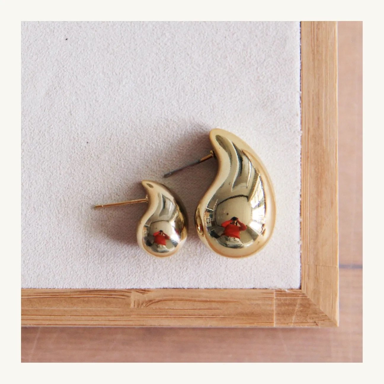 Drop earring - gold by Bazou