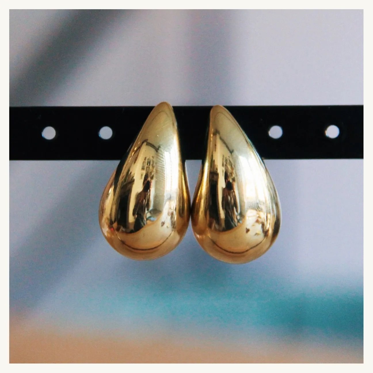 Drop earring - gold by Bazou