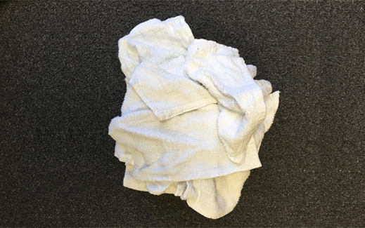 Repurposed White Wash Cloths